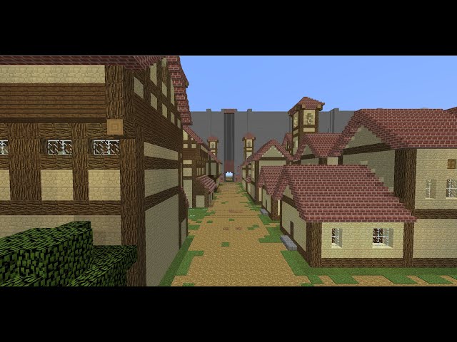 Project Shiganshina District (Attack on Titan) Minecraft Map