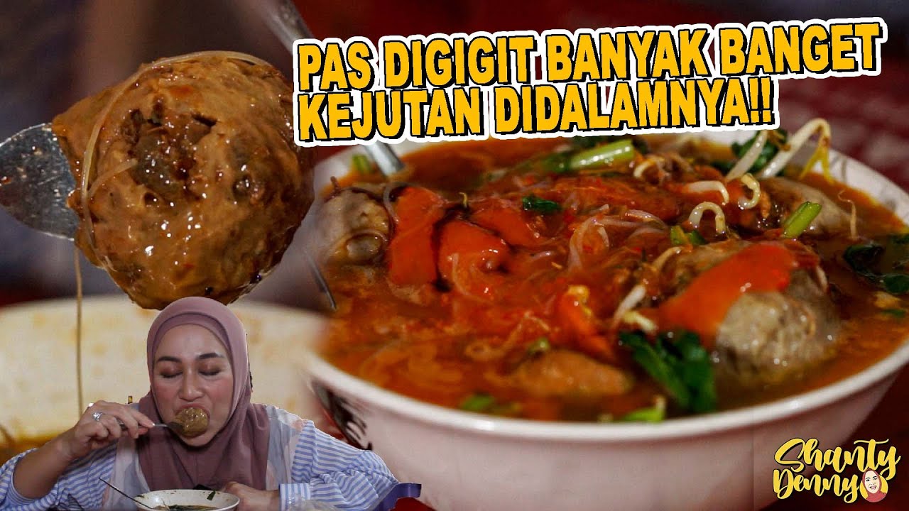 URATNYA MENONJOL!! PAS DIGIGIT BANYAK BANGET KEJUTAN DIDALAMNYA!! BAKSO PAK SLAMET!!