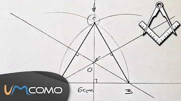 Como encontrar o centro de um triângulo equilátero?