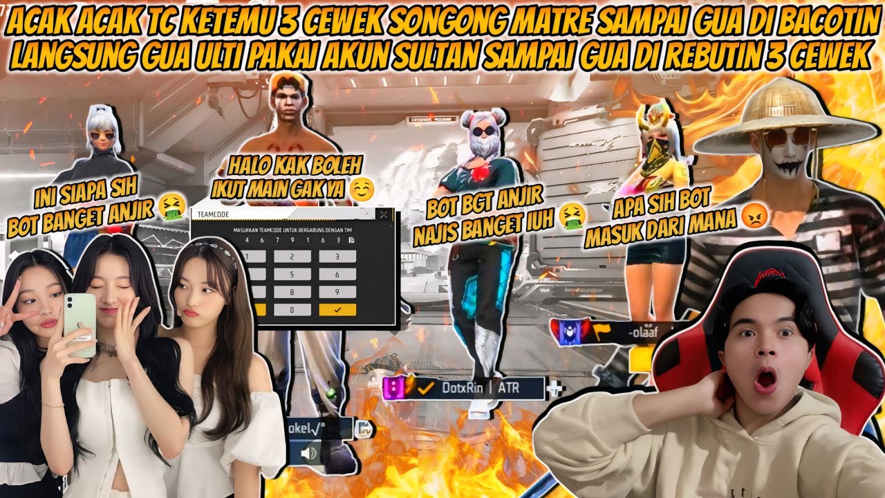 ACAK-ACAK TC NYAMAR JADI BOCIL KETEMU 3 CEWEK MATRE KASIH PAHAM 1 VS 3 SAMPE MEREKA NYESEL!