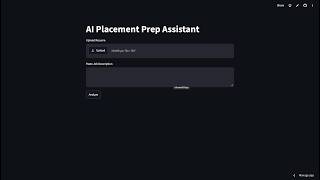 AI Placement Prep Assistant