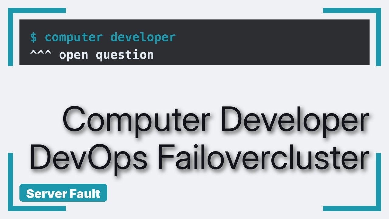 DevOps & SysAdmins: Failover Cluster Problem - YouTube