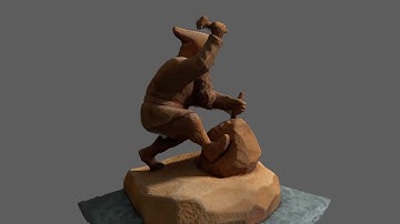 Dwarf Wood Carving - Photogrammetry Scan