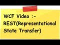 WCF :- What is REST ( Representational state transfer  ) ?