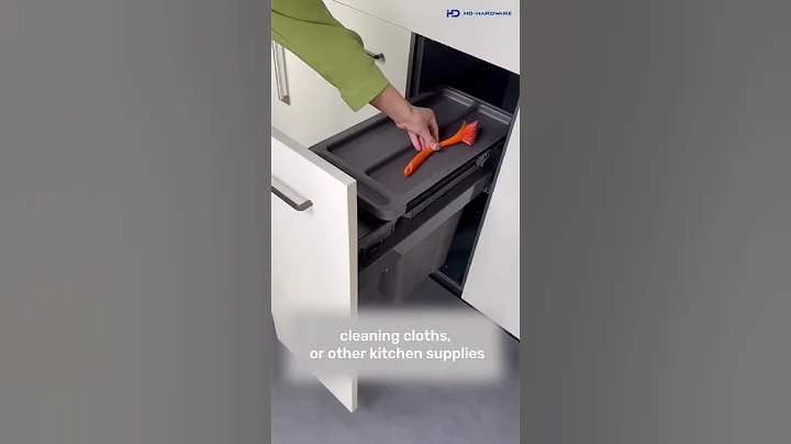 This Trash Can Hack Saves So Much Space #kitchenorganization #brilliant