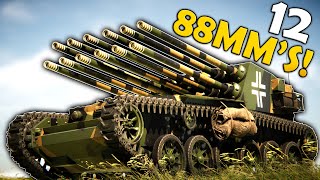 I Put 12 HUGE 88MM Cannons On A Tank In Sprocket Tank Design!