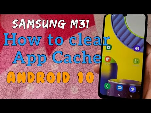How to clear App Cache for Samsung Galaxy M31 Android 10 phone (English Tutorial)