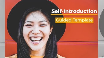 Video template - Self-Introduction (Guided template)