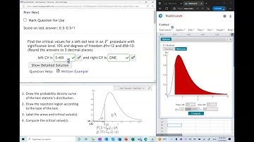 Tutorial for Finding the Critical Value(s) in an F Test