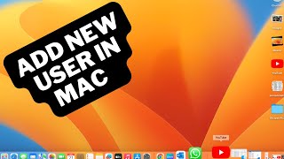 How to Add New User in MacBook | MacOS Venture, MacBook Air & MacBook Pro, iMac