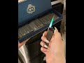 Ultra-thin metal body wind-resistant cool green flame car-specific design lighter gift