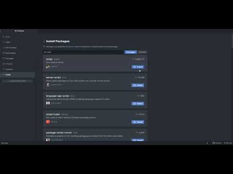 Run Script on Atom