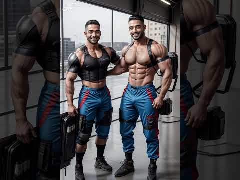 #Shorts Omani gay couple wear mechanic's outfit | Lookbook 198