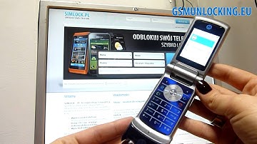 How to UNLOCK MOTOROLA K1 KRZR via code - How to Enter Code