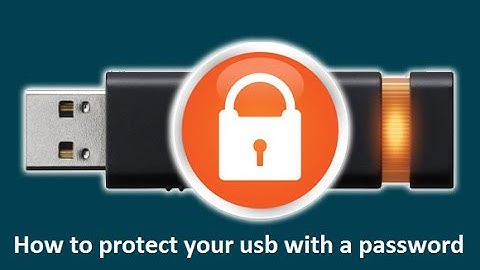 How to protect your usb with a password