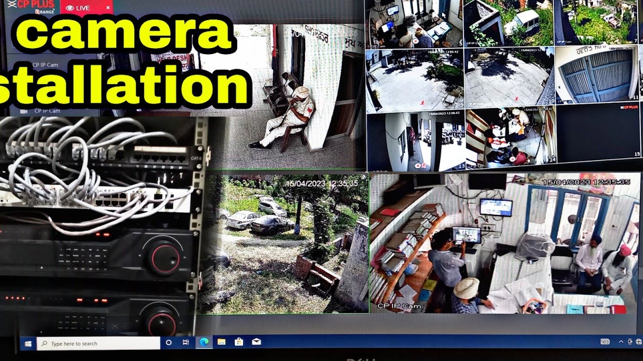 ip camera installation process services 2023 punjab YouTube