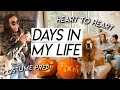 DAYS IN MY LIFE | heart to heart chat, halloween prep, farm visit, carving pumpkins, & new things!