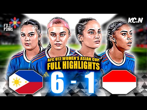 The U17 Filipinas DOMINATED Indonesia! | AFC U17 Women's Asian Cup 2024