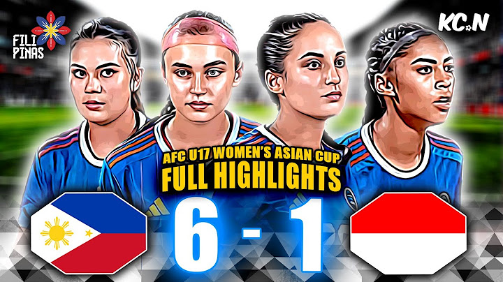 DOMINATED! Philippines vs Indonesia U17 | AFC U17 Women's Asian Cup
