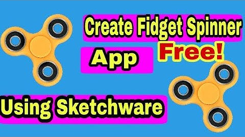 Create a fidget spinner app using object animator in sketchware