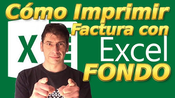 💎 Como Imprimir la imagen de fondo en Excel para facturas o diplomas ✅