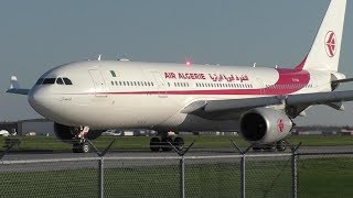 Air Algérie A330-202 [7T-VJV] Close Up Taxi and Takeoff from Montreal-Trudeau ᴴᴰ