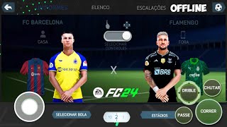 FIFA 14 MOD EA FC 24 MOBILE OFFLINE PARA ANDROID BRASILEIRÃO & EUROPEUS | LIBERTADORES e KITS 23-24