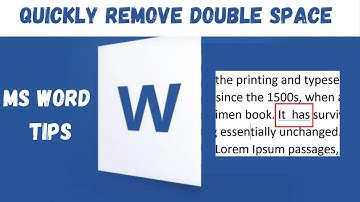 How to Quickly Remove Double Spaces in MS Word Document ( Urdu/Hindi)