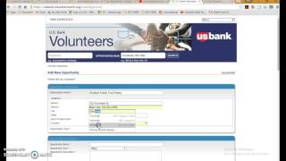 Logging US Bank Volunteer Hours