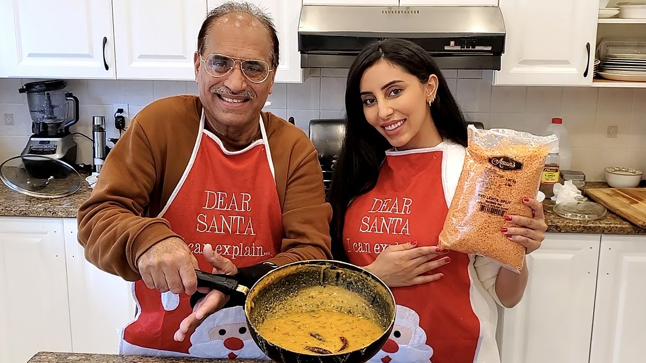 COOKING INDIAN DAAL WITH MY FATHER IN LAW I The Zaid Family