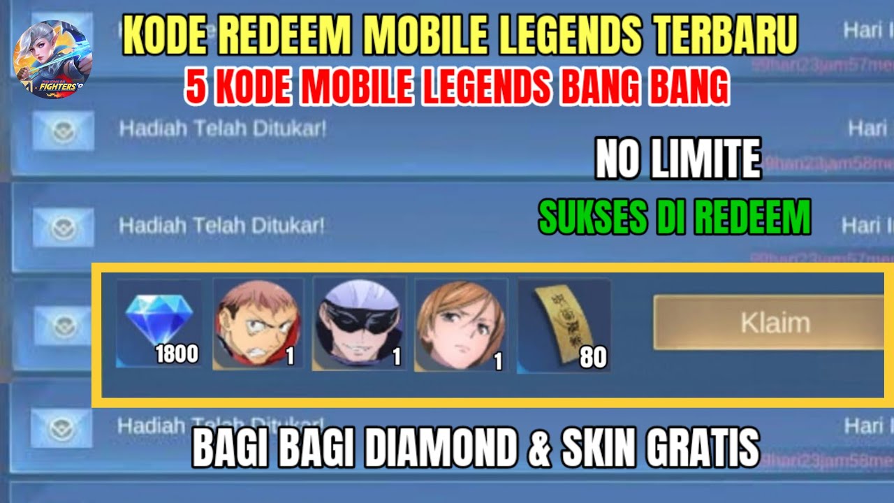 BURUAN! 5 KODE REDEEM ML TERBARU KODE REDEEM MOBILE LEGENDS HARI INI ...
