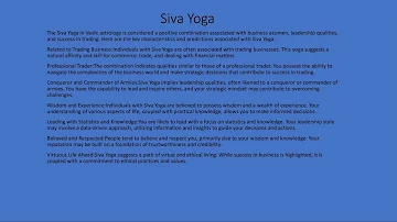 Siva Yoga #astrologyforecast #science #astrologypredictions