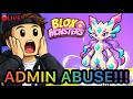 PLAYING BLOXMONSTERS ADMIN ABUSE LIVE!!