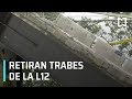 Inicia retiro de trabes que colapsaron en la Línea 12 del Metro - Las Noticias