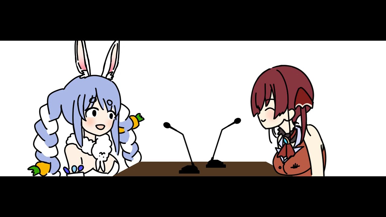 【漫画】ぺこらっぷを歌うマリン船長【ホロライブ 切り抜き】