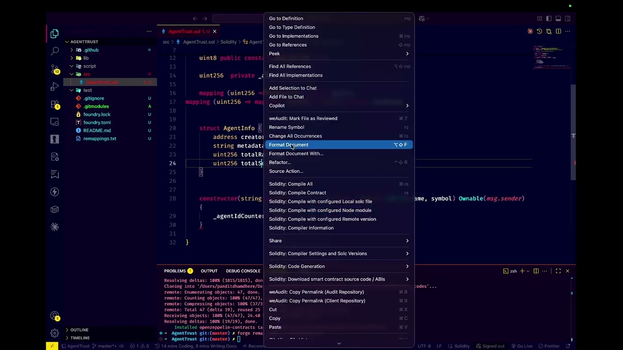 ERC 8004: Build AgentTrust Smart contract - Part 1
