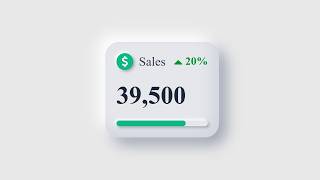 How to Create Beautiful Sales Card UI Animation HTML CSS Only | Coding Cloud screenshot 4