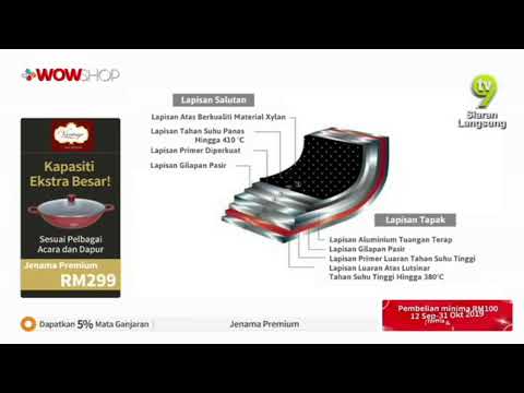 VANTAGE 40CM NON STICK WOK / TV9 / P4022 / 1 OCT 2019 homeshopping direct