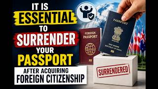 Passport Surrender Certificate: A Legal Requirement Every Former Indian Citizen Must Know