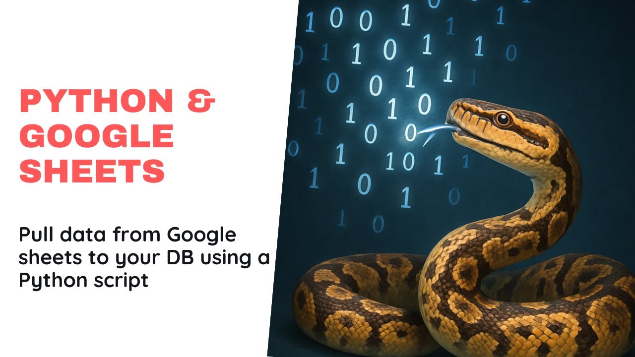 Python script to import data from Google sheet - HINDI - YouTube