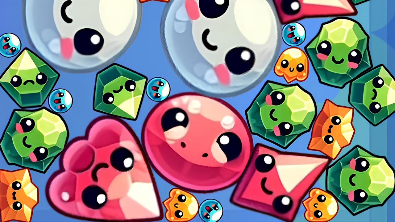 Gem Fusion Merge 3D 💎 Satisfying ASMR Gameplay Level Up Balls Math Games 