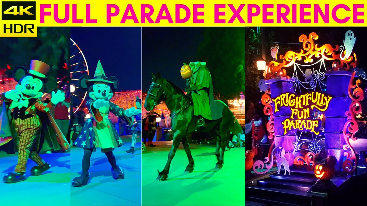 Frightfully Fun Parade 4K Disneyland Halloween Parade 2022 YouTube