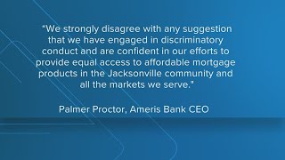 Ameris Bank will pay 9 million to settle discriminatory lending case in Jacksonville