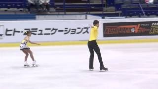 ISU 2014 Jr Grand Prix Ostrava Pairs Short Program Anastasia GUBANOVA / Alexei SINTSOV RUS