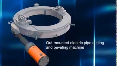 ISD Electric Split Frame Pipe Cutting and Beveling Machine 3D Demo