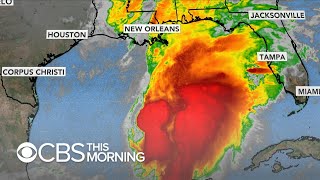 Four million americans are in the path of a powerful weather system
churning gulf mexico. tropical storm watches and warnings effect for
par...