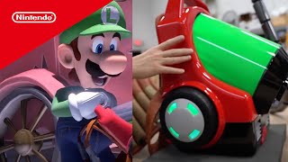 Luigi's Mansion 3 — Behind the Poltergust G-00 with Volpin Props | @playnintendo