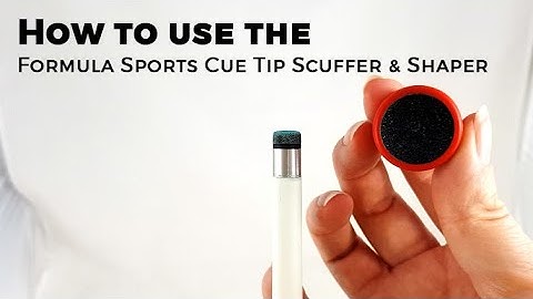 How to use the Formula Sports Cue Tip Scuffer & Shaper