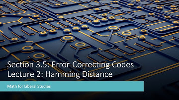 Math for Liberal Studies - Lecture 3.5.2 Hamming Distance