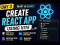 React JS Tutorial #3 | Vite Setup & Folder Structure | Files & Folder Explanation